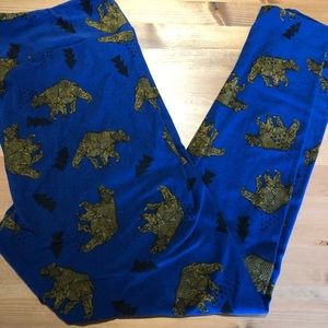 Lularoe bear and tree leggings
